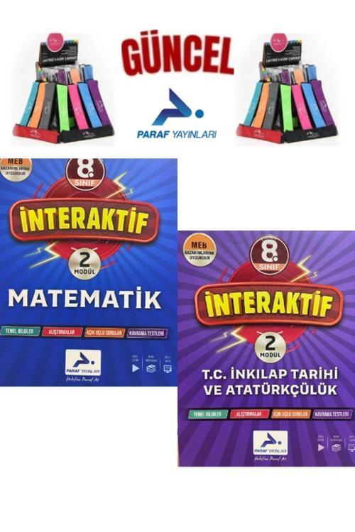 Güncel Paraf 8.Sınıf İnteraktif Matematik-İnk.Tarihi 1-2.Modül Tek Kitap Soru Kütüphanesi+Kalemlik