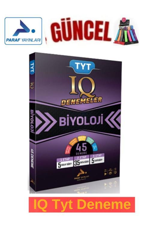 Güncel Paraf Biyoloji 45 Branş  IQ Deneme Seti+Kalemlik