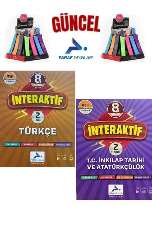 Güncel Paraf 8.Sınıf İnteraktif Türkçe-İnk.Tarihi 1-2.Modül Tek Kitap Soru Kütüphanesi+Kalemlik