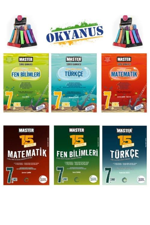 Güncel 7.Sınıf Master Mat-Fen-Türkçe Soru+Master 45 Deneme Seti+Kalemlik