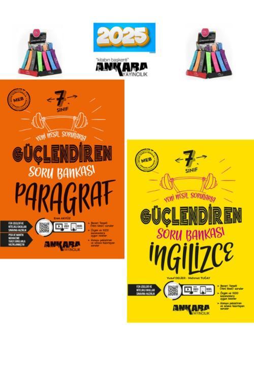 Güncel 7.Sınıf Paragraf-İngilizce(2Kitap)Soru Bankası+Kalemlik