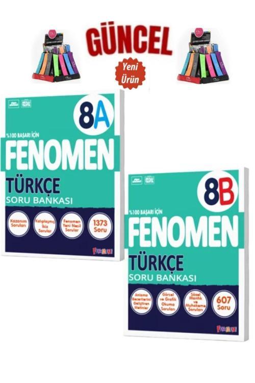Güncel 8.Sınıf Türkçe 8(A)Kolay-8(B)Zor (1373-607 Soru)Soru Bankası Seti+Kalemlik