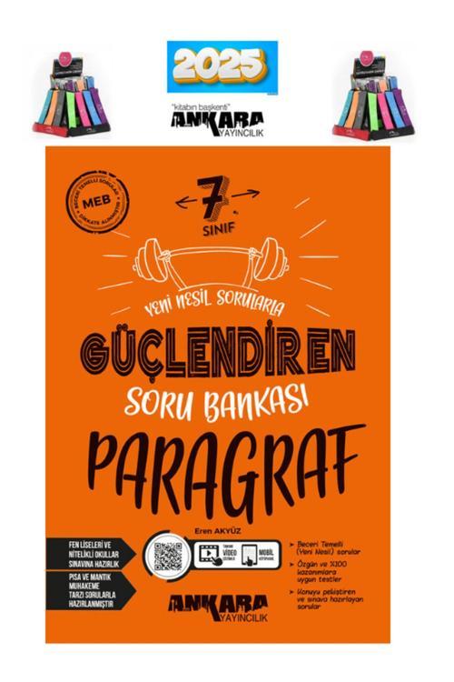 Ankara 7.Sınıf Paragraf Video Çözümlü Soru Bankası+ Cambridge Kalemlik