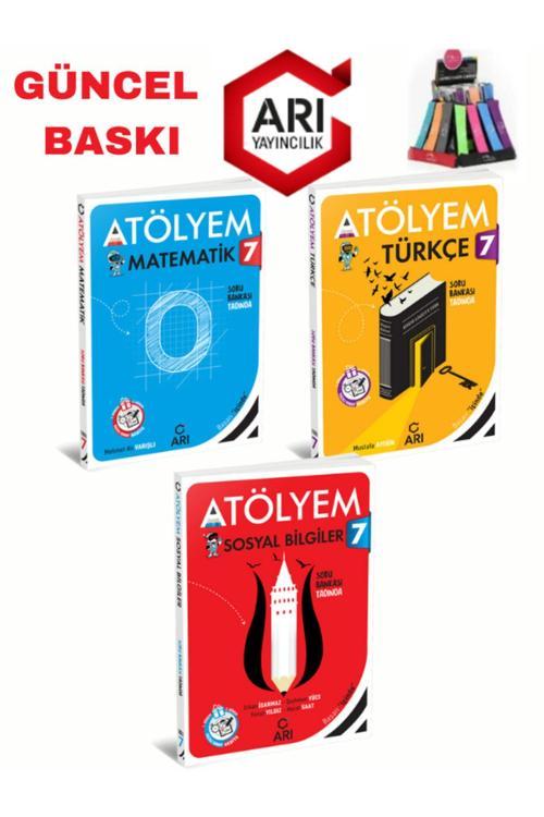 Arı Yayınları Güncel 7.Sınıf Atölyem Matematik-Türkçe-Sosyal Soru Bankası+Yazılı Eki+Kalemlik