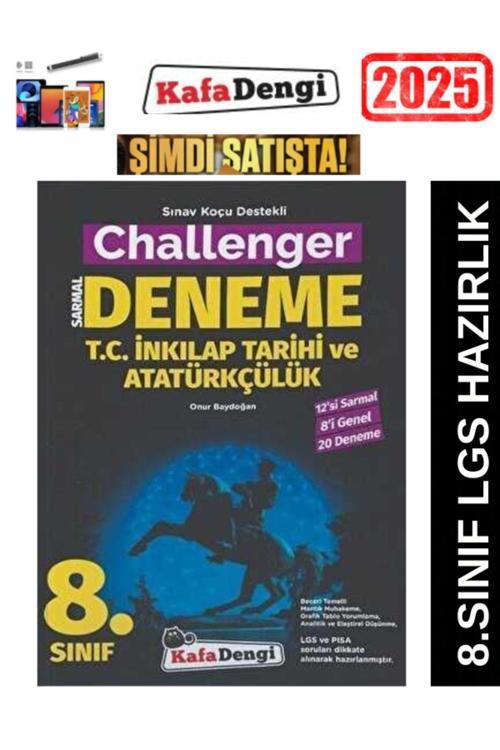 KAFADENGİ YAYINLARI 8.Sınıf İnkılap Tarihi 20 li Branş Deneme+Android Kalem