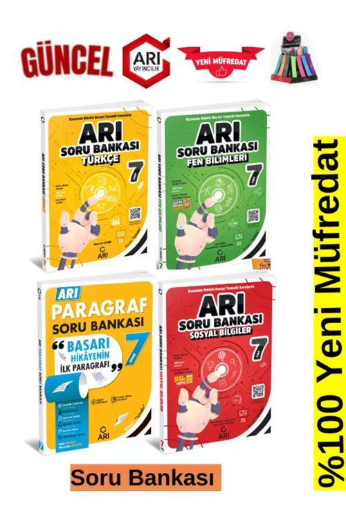 Arı Yayınları Güncel 7.Sınıf Türkçe-Fen-Paragraf-Sosyal Soru Bankası Seti+Kalemlik
