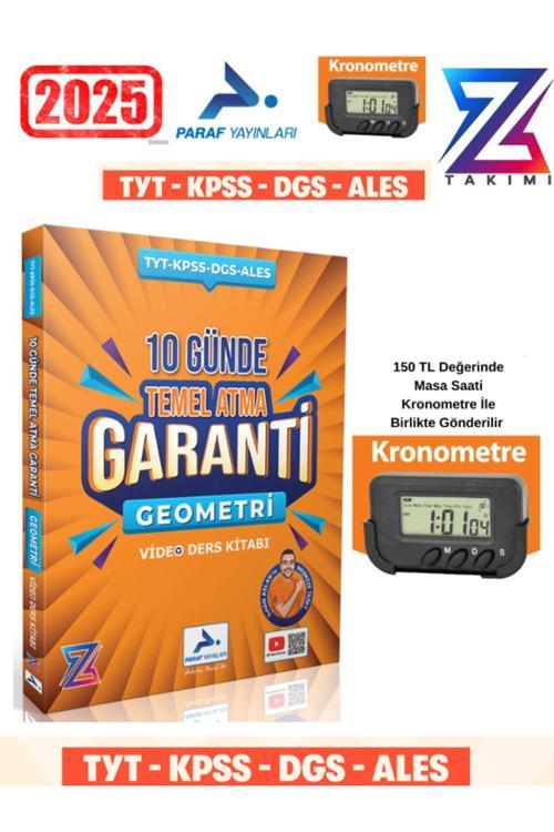 Paraf Yayın Z Takım Geometri 10 Günde Temel Atma Garanti Video Ders Kitabı+Kronometre