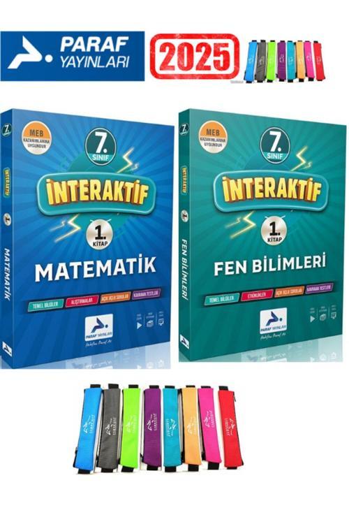 Paraf Yayınları 2025 7.Sınıf İnteraktif Matematik-Fen Soru Bankası Seti+Kalemlik