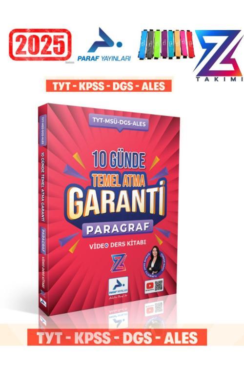 Paraf Yayın Z Takım Paragraf 10 Günde Temel Atma Garanti Video Ders Kitabı+Kalemlik