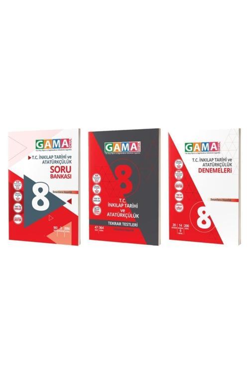 Gama Yayınları Gama 8. Sınıf Inkılap Tarihi Soru Deneme Tekrar 3'Lü Set