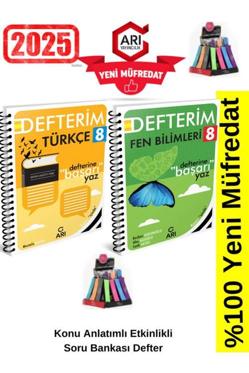 Arı Yayınları 2025 8.Sınıf Türkçe-Fen Konu Anlatımlı Etkinlik Soru Bankası+Kalemlik
