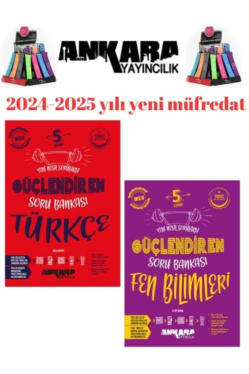 Ankara 5.Sınıf Fen Bilimleri-Türkçe - %100 Yeni Müfredat Soru Bankası+Kalemlik