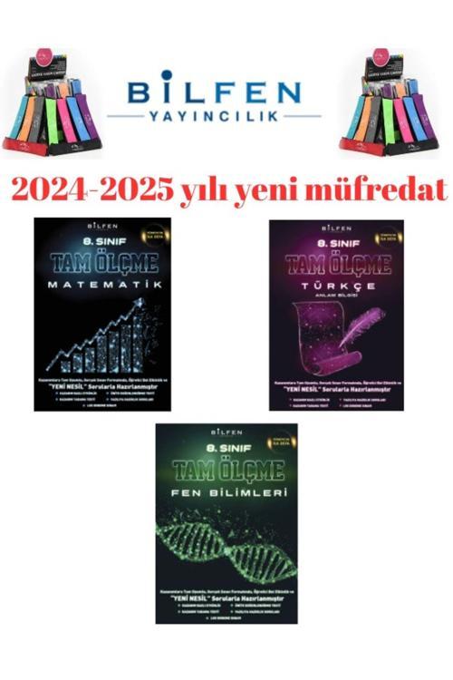 Güncel 8.Sınıf Tam Ölçme Matematik-Türkçe-Fen Soru Bankası Seti+Kalemlik