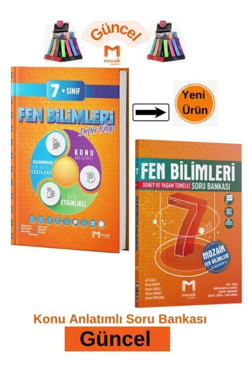 Mozaik 7.Sınıf Fen Bilimleri Konu Anlatım Etkinlikli Defter Kitap-Soru Bankası Seti+Kalemlik