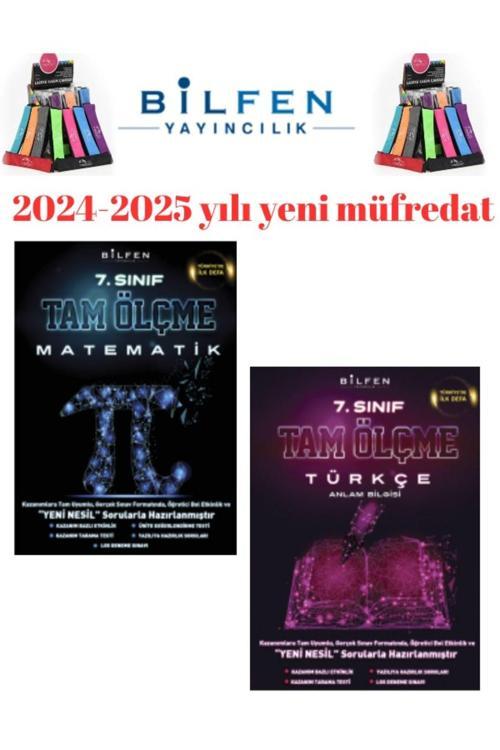 Güncel 7.Sınıf Tam Ölçme Matematik-Türkçe  Soru Bankası Seti+Kalemlik