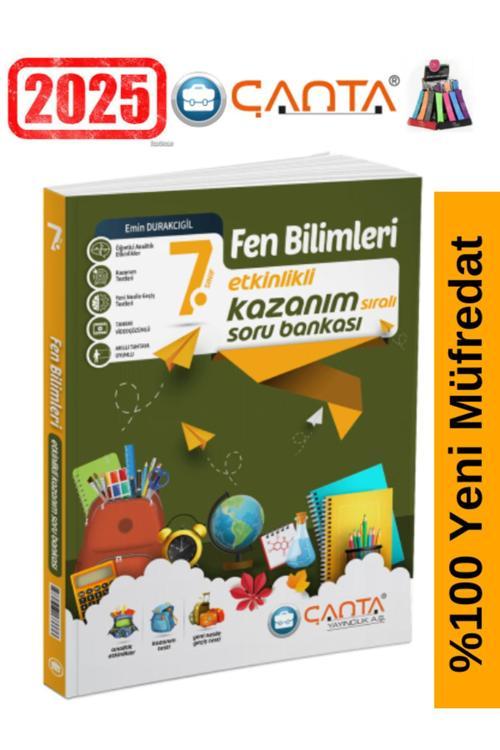Çanta Yayınları 7.Sınıf Fen Bilimleri  Video Çözümlü Etkinlikli Soru Bankası+Kalemlik