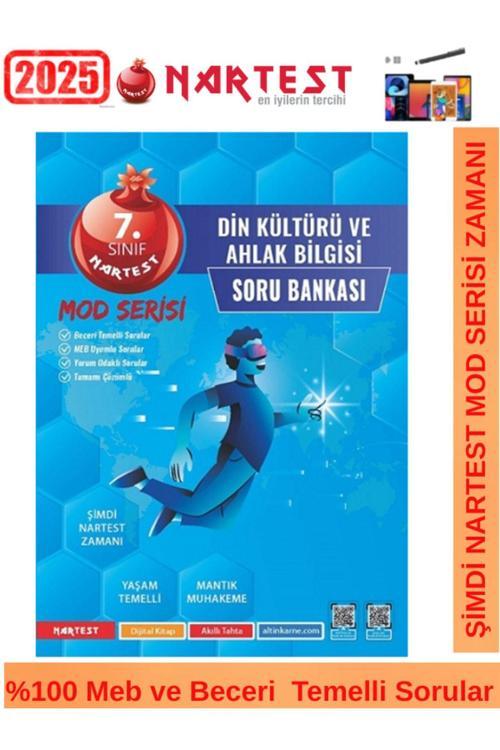 Nartest 2025 7.Sınıf Mod Serisi Din Kültürü Ahlak Bilgisi Video Çözümlü Soru Bankası+Android Kalem