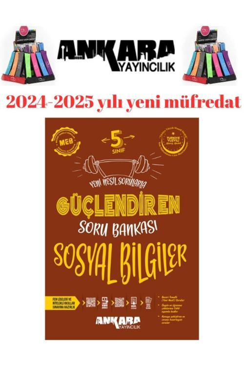 Ankara 5.Sınıf Sosyal Blgiler %100 Yeni Müfredat Soru Bankası+Kalemlik