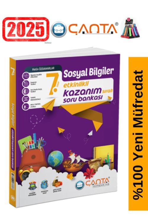 Çanta Yayınları 7.Sınıf Sosyal Bilimler Video Çözümlü Etkinlikli Soru Bankası+Kalemlik