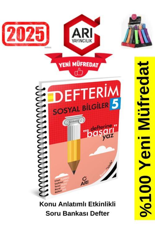 Arı Yayınları 2025 5.Sınıf Sosyalimo Sosyal Bilgiler Konu Anlatımlı Etkinlik Defter+Kalemlik