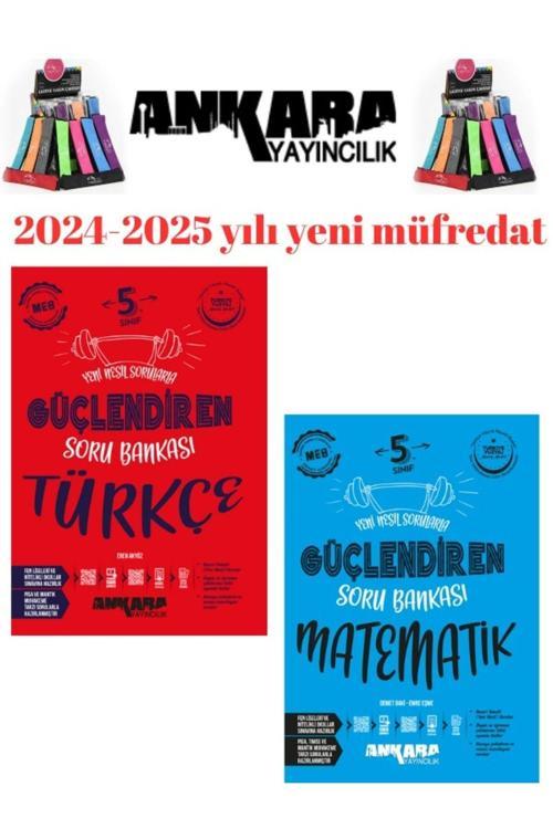 Ankara 5.Sınıf Matematik-Türkçe - %100 Yeni Müfredat Soru Bankası+Kalemlik