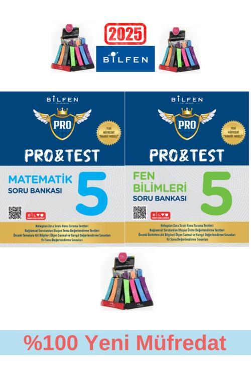 Güncel Protest 5.Sınıf %100 Yeni Müfredat Matematik-Fen Soru Bankası Seti+Kalemlik