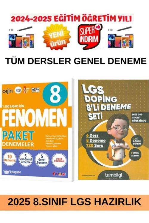 2025 8.Sınıf Tüm Dersler 10 Paket Deneme+Tam Bilgi Tüm Dersler Lgs Doping 8 Deneme Seti
