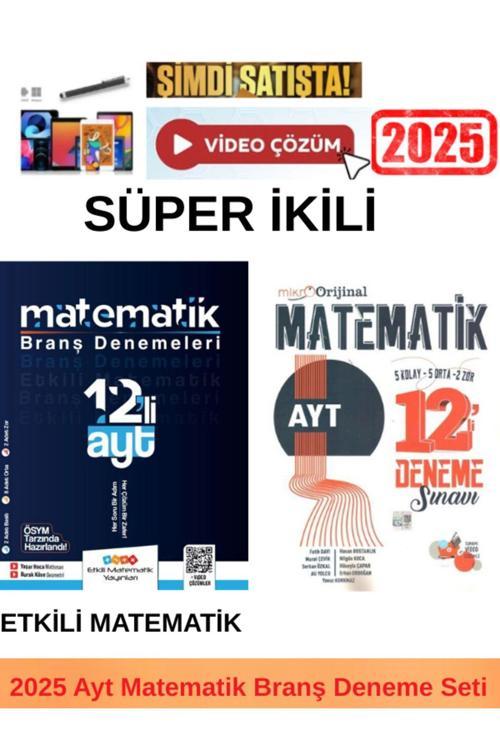 Etkili Matematik Ayt Matematik 12 Deneme+Mikro Orijinal Ayt Matematik 12 Deneme+Android Kalem