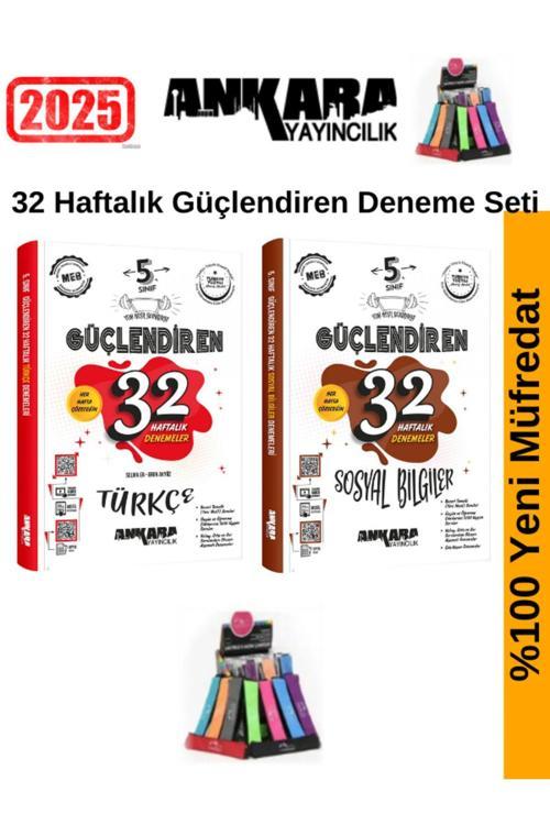 Ankara 5.Sınıf Güçlendiren Türkçe-Sosyal 32 Haftalık Deneme Seti+Kalemlik