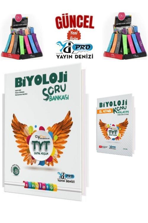 Güncel TYT Biyoloji Soru Bankası+Konu Anlatımlı Örnek Çözümlü El Kitabı+Kalemlik