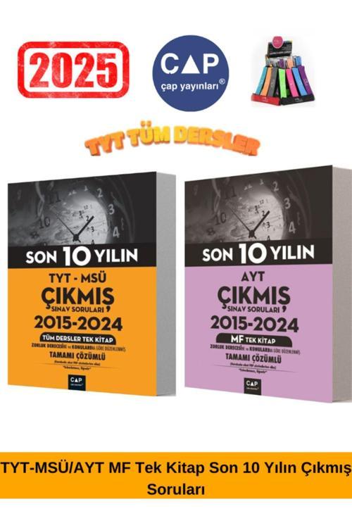 Çap TYT-MSÜ/AYT MF Tek Kitap Konu Konu Son 10 Yılın Çıkmış Soruları Çözümlü Seti+Kalemlik