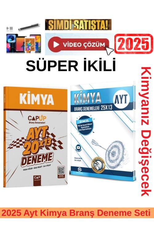 Çap Ayt Kimya 20x13 Branş Deneme +Bilgi Sarmal Ayt Kimya 25x13 Branş Deneme Seti+ Kalem