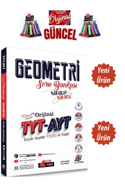 Güncel Mikro Orijinal Tyt-Ayt  Geometri Video Çözümlü Soru Bankası+Cambridge Kalemlik