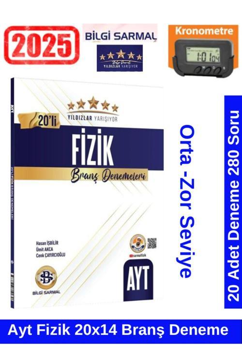 Güncel Yıldızlar Yarışıyor Ayt Fizik 20x14 Branş Deneme+Kronometre