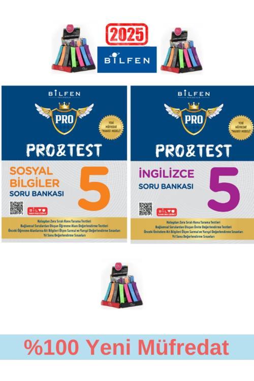 Güncel Protest 5.Sınıf %100 Yeni Müfredat Sosyal-İngilizce Soru Bankası Seti+Kalemlik