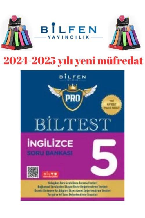 2025 5.Sınıf Biltest İngilizce  %100 Yeni Müfredat Soru Bankası+Kalemlik