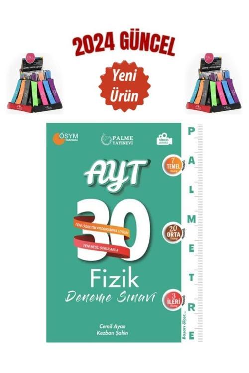 Güncel Palme Yayınları AYT 30 FİZİK DENEME SINAVI ( PALMETRE )+Kalemlik
