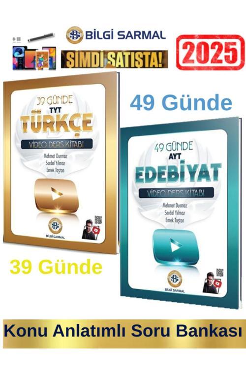 2025 39 Günde Tyt Türkçe+49 Günde Ayt Edebiyat Video Ders Kitabı+Android Kalem