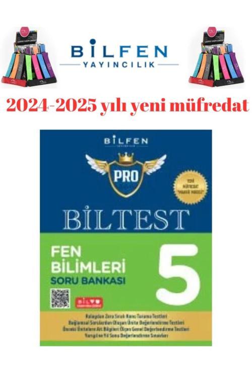 2025 5.Sınıf Biltest Fen  %100 Yeni Müfredat Soru Bankası+Kalemlik