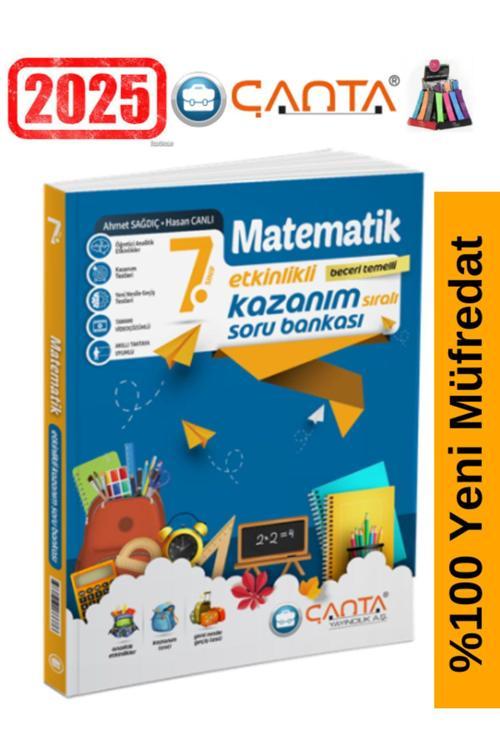 Çanta Yayınları 7.Sınıf Matematik Video Çözümlü Etkinlikli Soru Bankası+Kalemlik