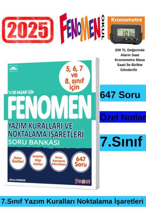 2025 7.Sınıf  Yazım Kuralları ve Noktalama İşaretleri(647 Soru)+Kronometre