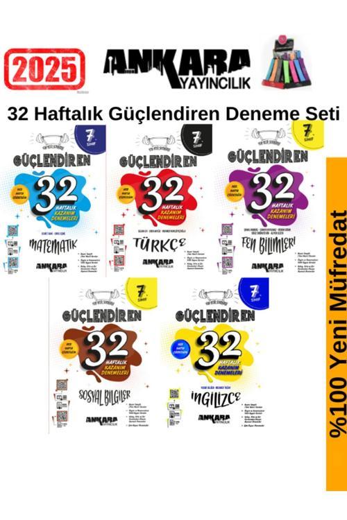 Ankara 7.Sınıf Güçlendiren(M-T-F-S-İ)5 Kitap 32 Hafta Deneme Seti+Kalemlik