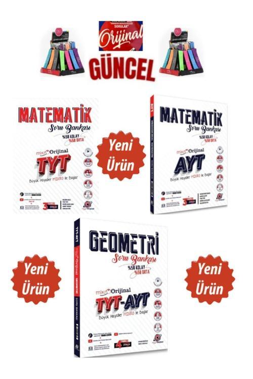 Güncel Mikro Orijinal Tyt-Ayt Matematik-Tyt Ayt Geometri Video Çözümlü Soru Bankası+Kalemlik