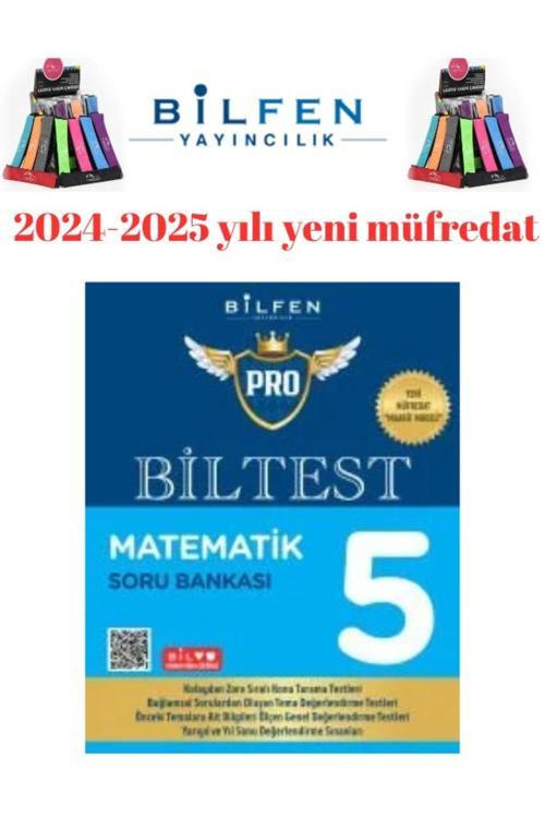 2025 5.Sınıf Biltest Matematik %100 Yeni Müfredat Soru Bankası+Kalemlik