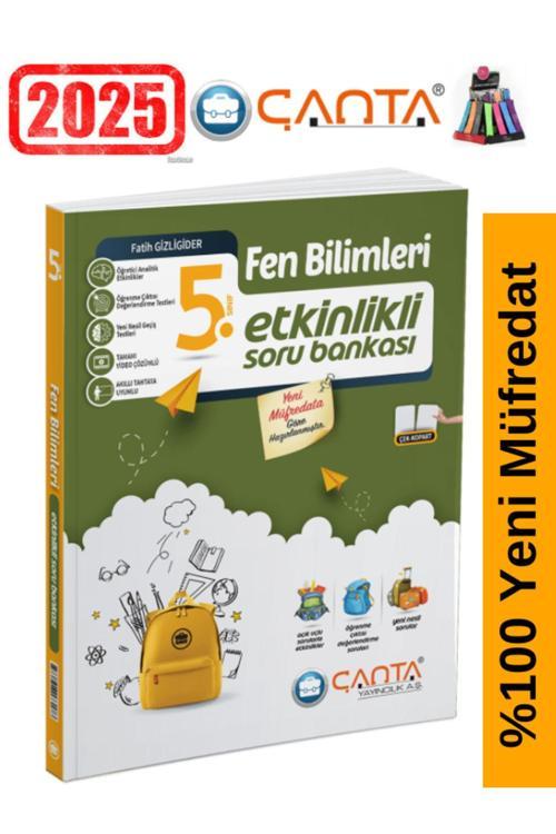 Çanta Yayınları 5.Sınıf Fen Bilimleri  Video Çözümlü Etkinlikli Soru Bankası+Kalemlik