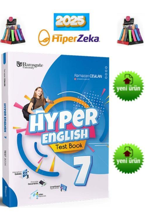 2025 Güncel 7.Sınıf Hyper English Test Book(Ramsgate Yayın)Test Kitabı(YeniÜrün)+Kalemlik