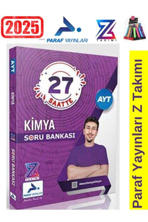 2025 Paraf Yayınları Paraf Z Takım AYT Kimya 27 Saatte Video Soru Bankası+Kalemlik