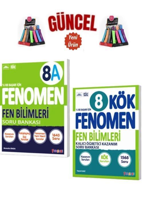 Güncel 8.Sınıf Fen Bilimleri A(Kolay)1643 Soru+Fen Bilimleri Kök Sorular+Cambridge Kalemlik