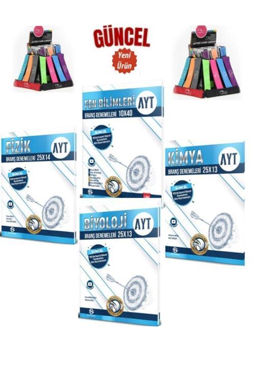 Güncel Ayt Sayısal Deneme Seti(Fen-Fizik-Kimya-Biyoloji)4 Kitap(1400Soru)+Kalemlik
