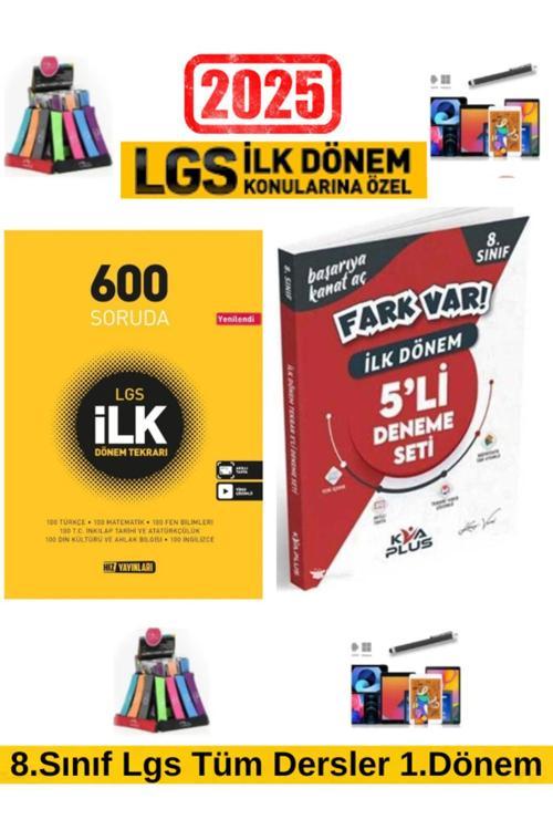 2025 8.Sınıf Lgs 600 Soruda 1.Dönem Tekrar+Koray Varol 8.Sınıf LGS 1.Dönem 5 li Deneme+Kalemlik